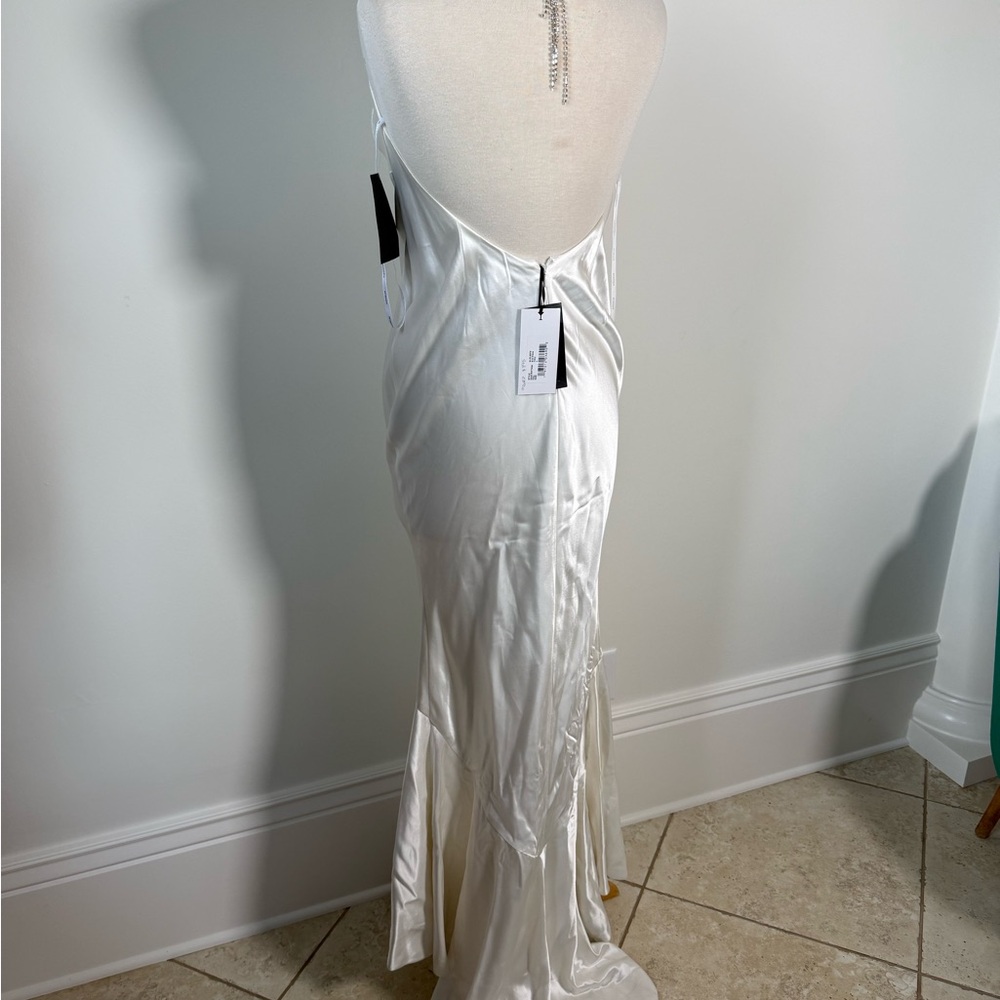 Retrofete White Satin Maxi Dress - Picture 3 of 5